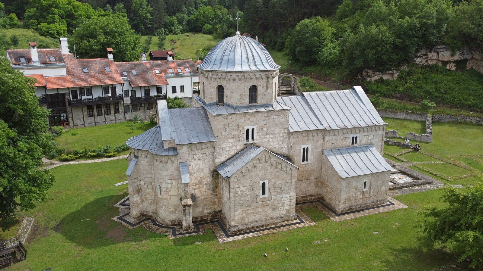 Main Church, drone