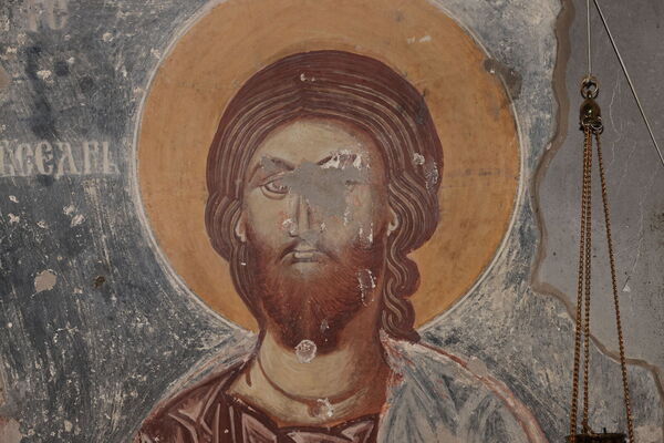 Христос Сведржитељ, детаљ