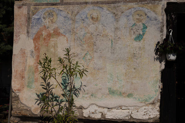 Painting of the eastern facade of the porch