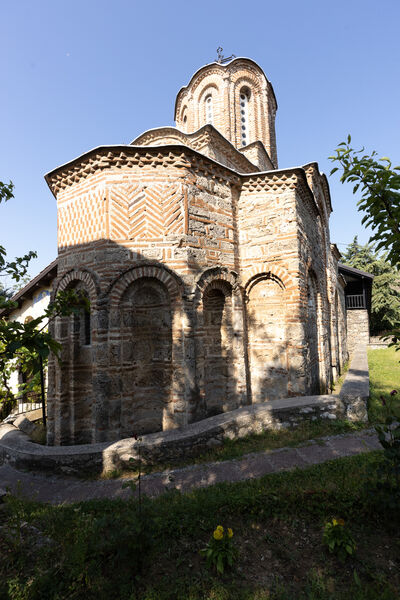 Northeast side of the church