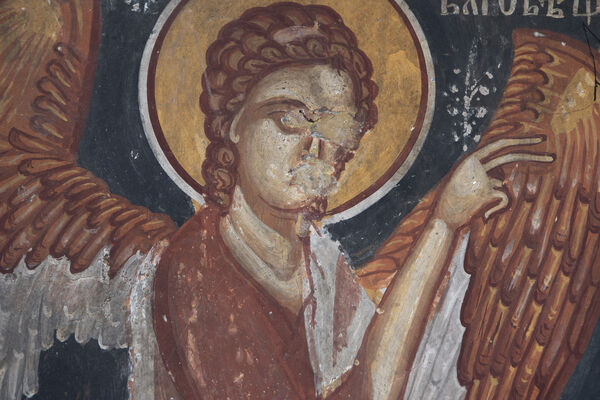 Annunciation, detail