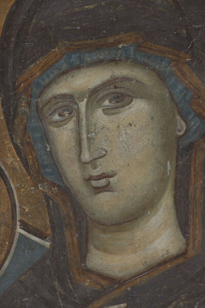 Virgin Mary with Christ of Eleusa, detail