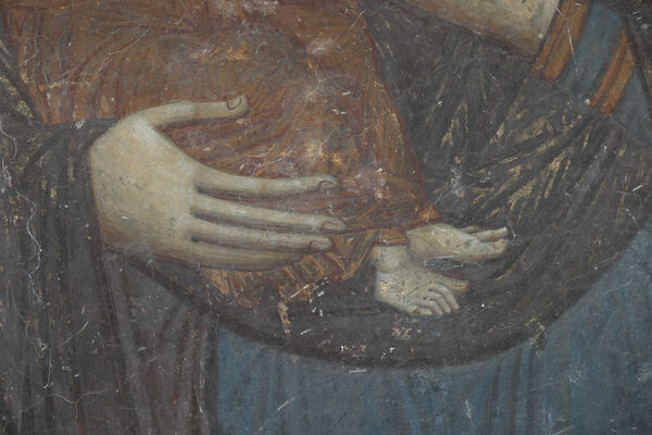 Virgin Mary with Christ of Eleusa, detail