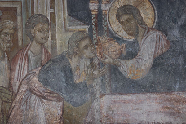 Communion of the Apostles, detail