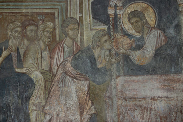 Communion of the Apostles, detail