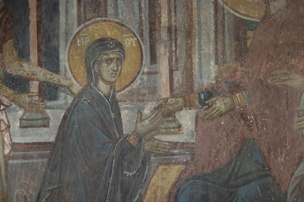 First Steps of the Virgin Mary, detail