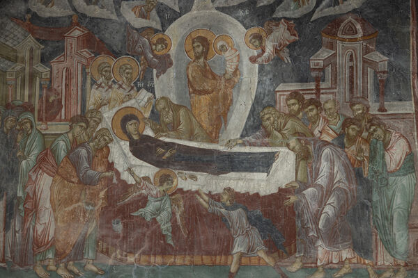 Dormition of the Virgin Mary, detail