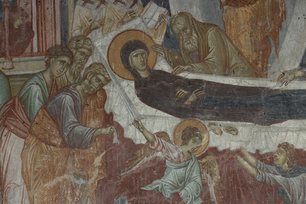 Dormition of the Virgin Mary, detail