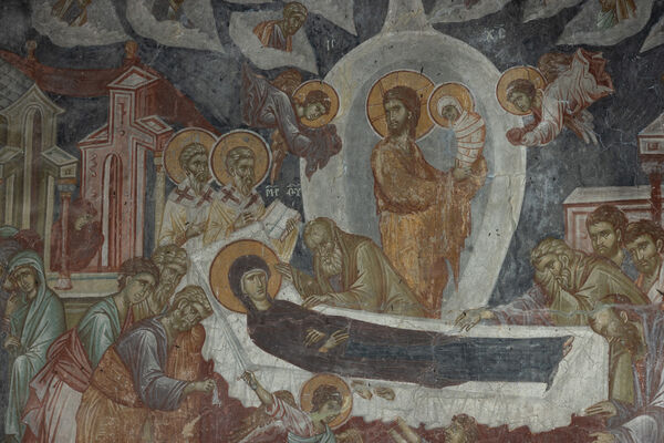 Dormition of the Virgin Mary, detail