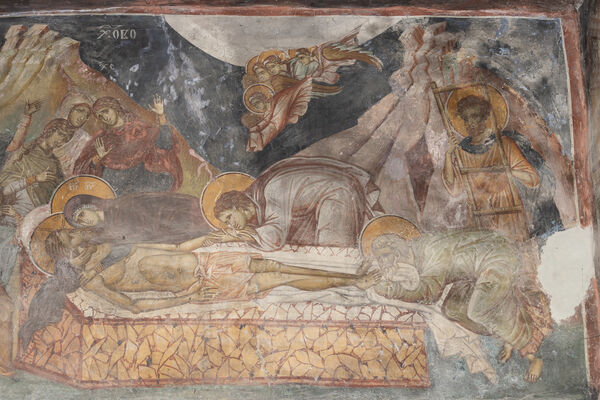 Lamentation of Christ, detail