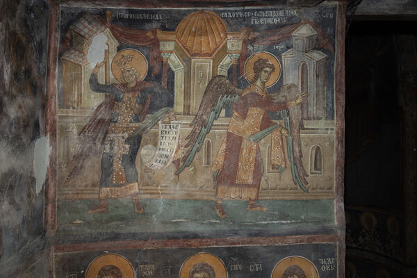Annunciation, detail
