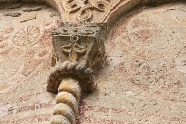 Part of the blind arcade of the altar apse