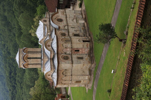 Northeast side of the church