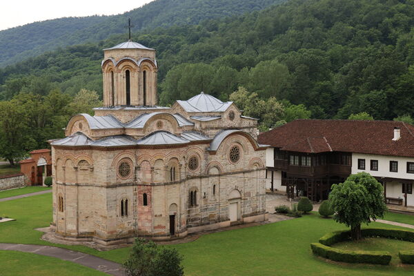 Northeast side of the church