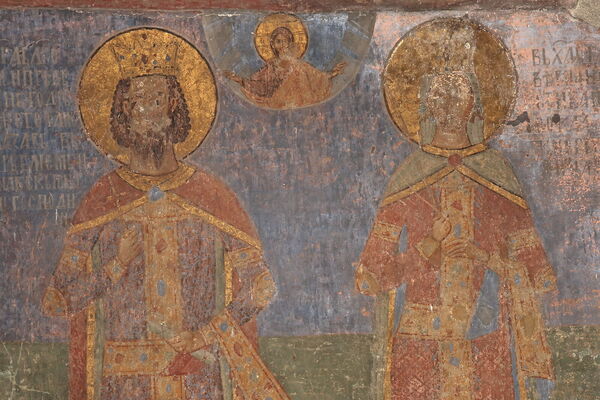 Prince Lazar and Princess Milica, detail