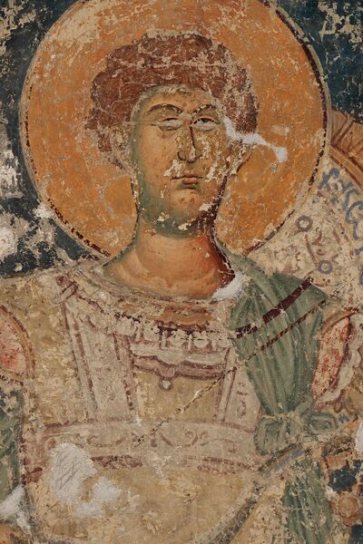 Holy warrior Demetrius, detail