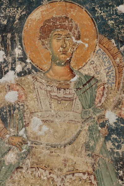 Holy warrior Demetrius, detail