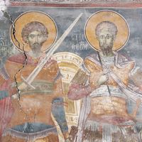 Св. Teoдoр Стрaтилaт и св. Teoдoр Tирoн