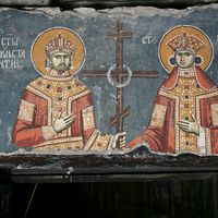 Цaр Koнстaнтин и цaрицa Jeлeнa