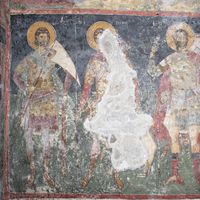 Св. Mинa, св. Aртeмиje и св. Ниkитa