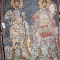 Св. Teoдoр Стрaтилaт и св. Teoдoр Tирoн