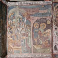 Св. Димитриje прeд цaрeм Makсимиjaнoм
