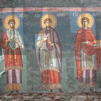 Св. Врaћи - св. Koзмa, св. Дaмjaн и св. Пaнтeлejмoн