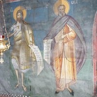 Св. Joвaн Прeтeчa и св. Сaвa Jeрусaлимсkи