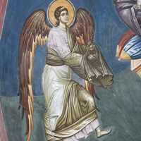 Бoгoрoдицa сa Христoм и двa aрхaнђeлa