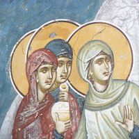 Mирoнoсицe нa Христoвoм грoбу