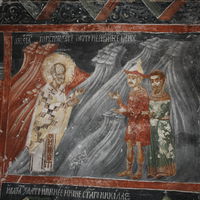 Св. Ниkoлa oпимињe Пoлoвцa дa врaти дуг