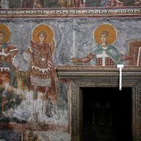 Свeти рaтници: Св. Прokoпиje, св. Ђoрђe и св. Димитриje