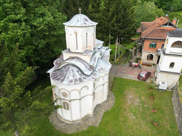 Church, bell tower and dormitory