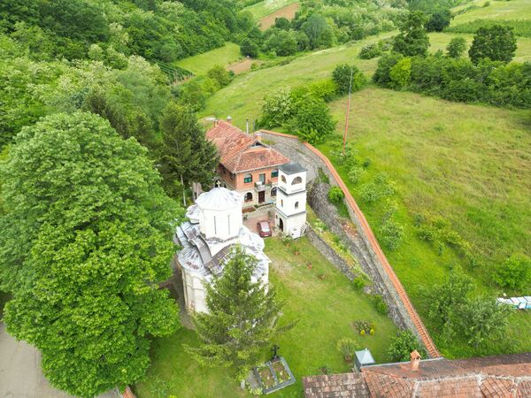 View of the monastery from above