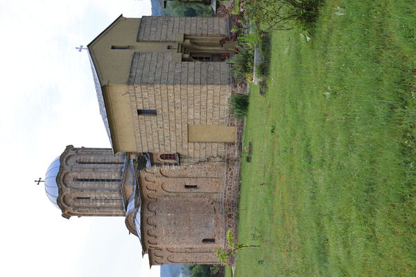 Northwest view of the church