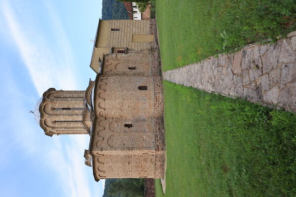 Northeast side of the church