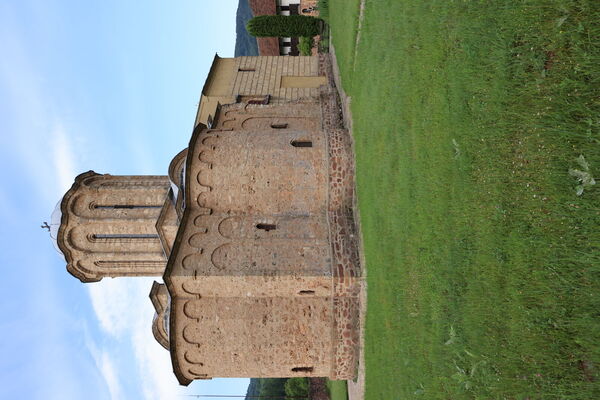 Northeast side of the church