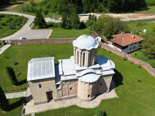 View from above of the church 