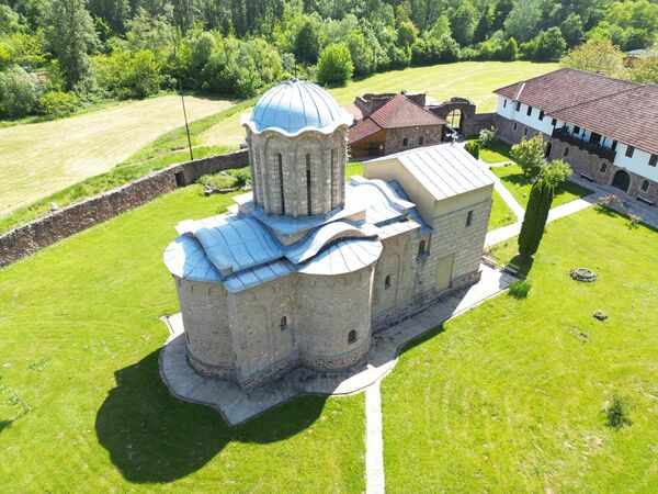 View from above of the church 