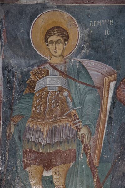 Св. Димитрије, детаљ