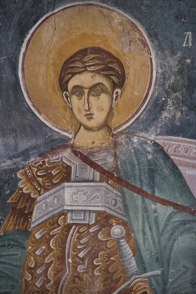 Св. Димитрије, детаљ