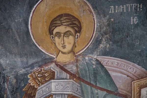 Св. Димитрије, детаљ