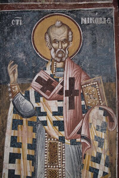 Св. Никола Мирликијски, детаљ