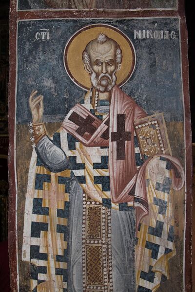 Св. Никола Мирликијски, детаљ