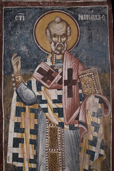 Св. Никола Мирликијски, детаљ