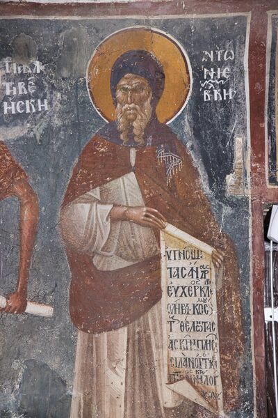 Св. Антоније Велики, детаљ