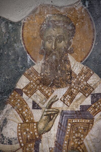 Св. Сава први српски архиепископ, детаљ