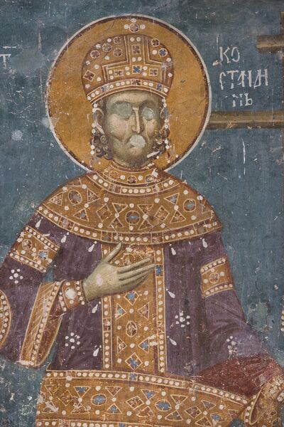Св. цар Константин, детаљ