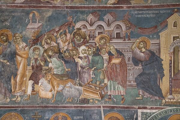 Христос изгони трговце из храма 