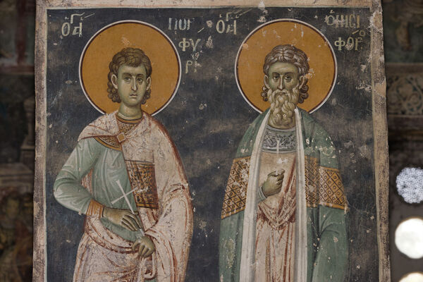 Св. Порфирије и Онисифор, детаљ